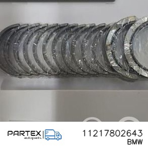 Вкладыши коленвала, коренные, комплект, 1-й ремонт (+0,25) 11217802643 BMW