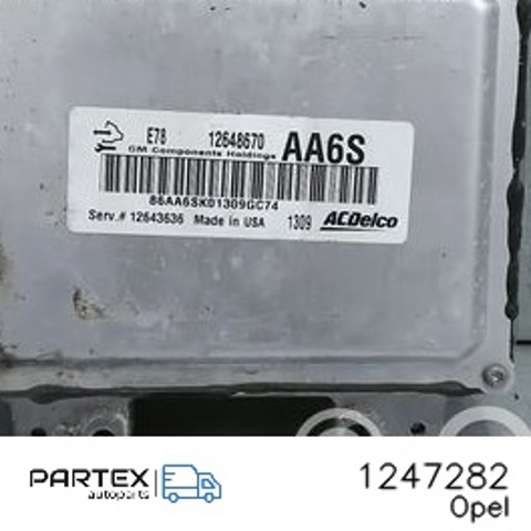 OPEL 1247282 Модуль управления (ЭБУ) двигателем в наличии Кривой Рог