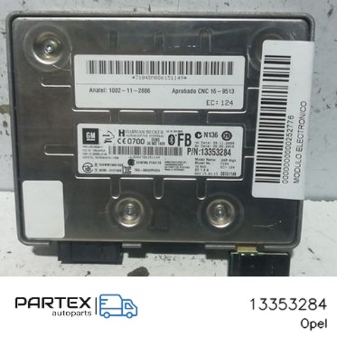 13353284 OPEL Блок управление Bluetooth купить в Сумы