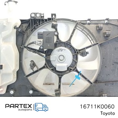 TOYOTA 16711K0060 Диффузор радиатора в наличии Николаев