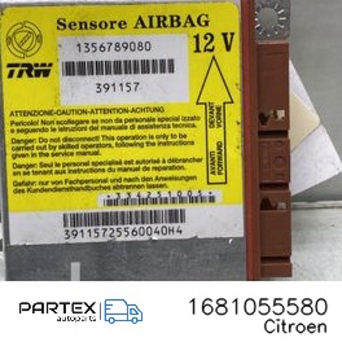 PEUGEOT 1681055580 Модуль-процессор управления подушкой безопасности (ЭБУ AIRBAG) в наличии Кривой Рог