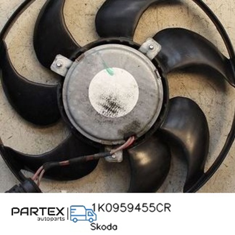 VAG 1K0959455CR Электровентилятор охлаждения в сборе (мотор+крыльчатка) правый в наличии Киев