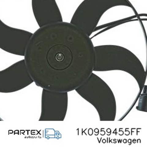 1K0959455FF VAG Электровентилятор охлаждения в сборе (мотор+крыльчатка) левый купить в Ровно