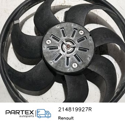 RENAULT 214819927R Диффузор радиатора охлаждения, в сборе с мотором и крыльчаткой в наличии Украина