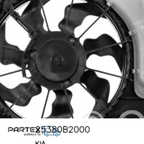 25380B2000 HYUNDAI Диффузор вентилятора в сборе с мотором и крыльчаткой купить в Ровно