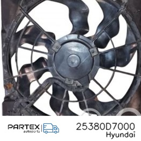 25380D7000 HYUNDAI Диффузор вентилятора в сборе с мотором и крыльчаткой купить в Чернигов