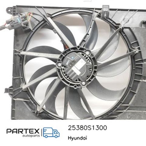 25380S1300 HYUNDAI Диффузор вентилятора в сборе с мотором и крыльчаткой купить в Каменское