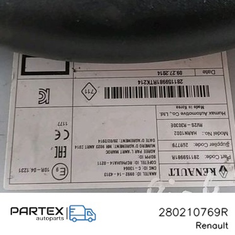 RENAULT 280210769R в наличии Житомир