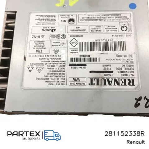 RENAULT 281152338R Магнитола в наличии Черкассы