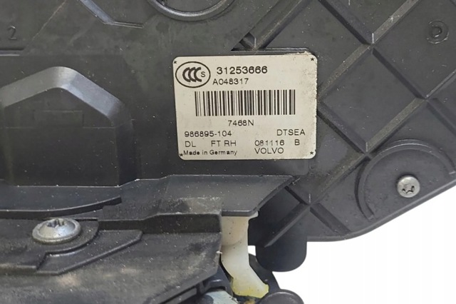 VOLVO 31253666 Замок двери передней правой в наличии Черновцы