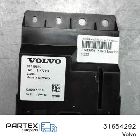 VOLVO 31654292 Модуль управления (ЭБУ) открытия крышки багажника (двери 3/5-й задней) в наличии Ирпень