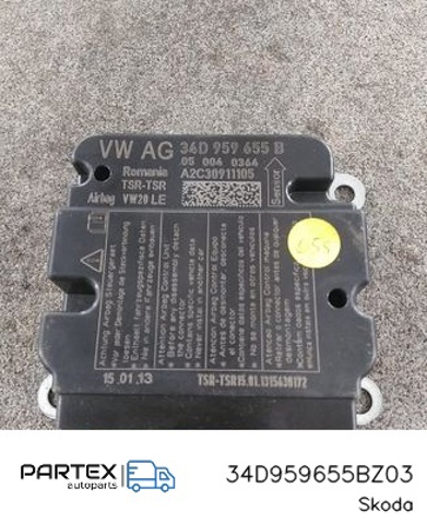 Модуль-процессор управления подушки безопасности 34D959655BZ03 VAG