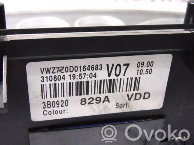 Приборная доска 3B0920829A VAG
