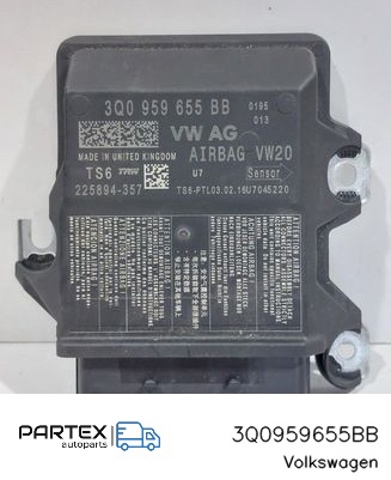 3Q0959655BB Модуль-процессор управления подушкой безопасности (ЭБУ AIRBAG) купить Винница