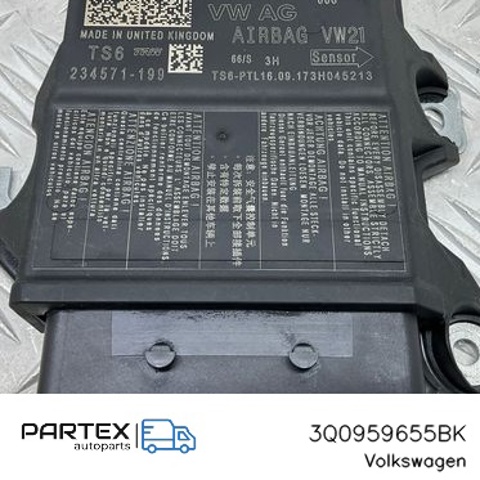 3Q0959655BK VAG Модуль-процессор управления подушкой безопасности (ЭБУ AIRBAG) купить в Харьков