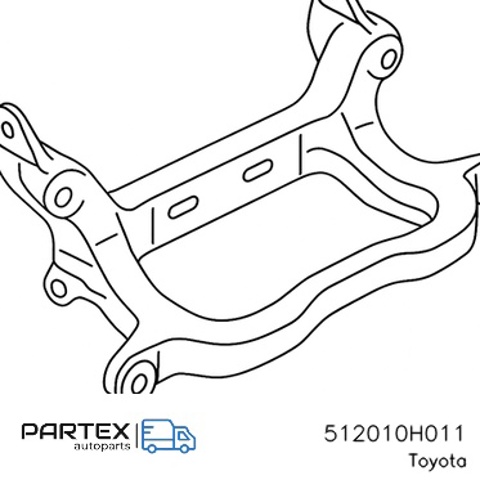 512010H011 TOYOTA Подрамник передний купить в Запорожье