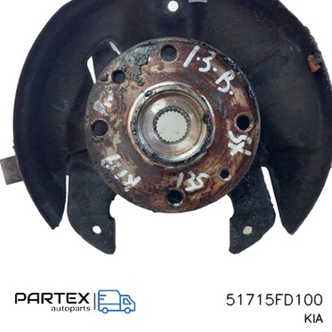 Цапфа (поворотный кулак) передний левый 51715FD100 HYUNDAI