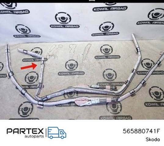 565880741F Подушка безопасности (AIRBAG) шторка боковая левая купить Днепр