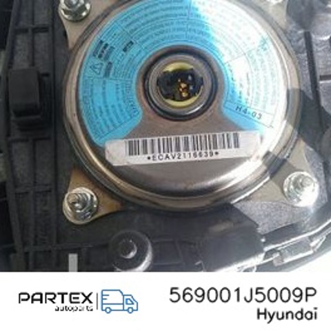 HYUNDAI 569001J5009P Подушка безопасности (AIRBAG) водительская в наличии Ровно
