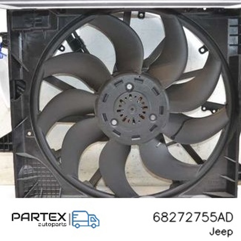 CHRYSLER 68272755AD Диффузор радиатора охлаждения, в сборе с мотором и крыльчаткой в наличии Хмельницкий