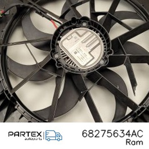 68275634AC CHRYSLER Диффузор вентилятора в сборе с мотором и крыльчаткой купить в Каменское