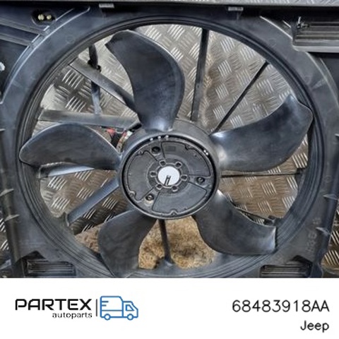 68483918AA CHRYSLER Диффузор радиатора охлаждения, в сборе с мотором и крыльчаткой купить в Тернополь