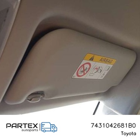 TOYOTA 7431042681B0 Солнцезащитный козырек в наличии Винница