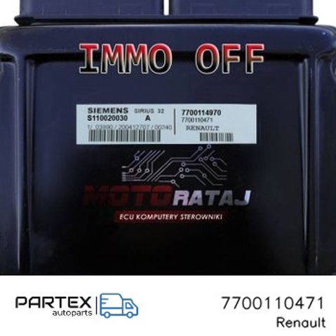 RENAULT 7700110471 Блок управления двигателем в наличии Сумы