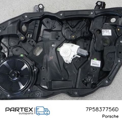 Стеклоподъемник (механизм перемещения стекла) 7P5837756D PORSCHE