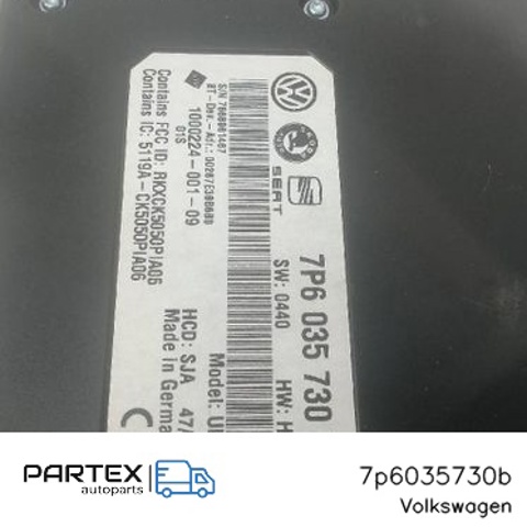 Блок управления мультимедийный 7P6035730B VAG
