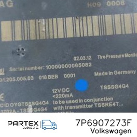 VAG 7P6907273F Блок системы контроля давления в шинах в наличии Ровно