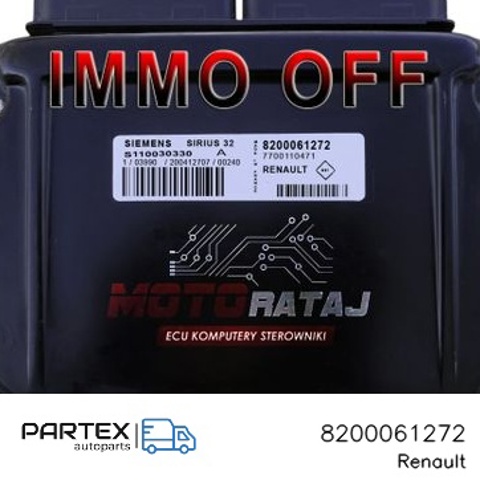8200061272 RENAULT Блок управления двигателем купить в Тернополь
