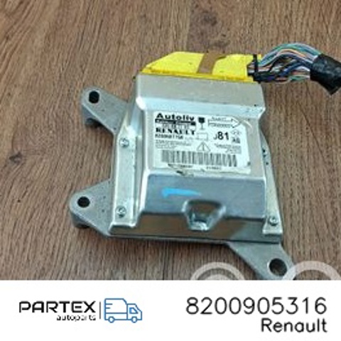 8200905316 RENAULT Модуль-процессор управления подушкой безопасности (ЭБУ AIRBAG) купить в Украина
