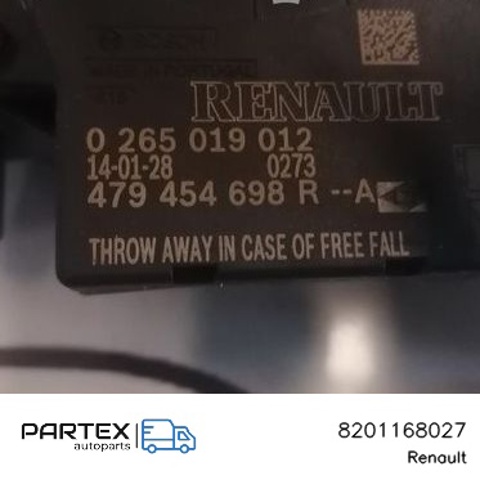 8201168027 RENAULT Кольцо контактное, шлейф руля купить в Львов