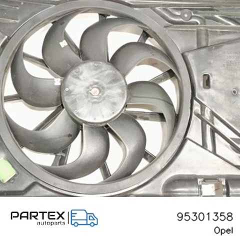 OPEL 95301358 Диффузор радиатора кондиционера, в сборе с крыльчаткой и мотором в наличии Хмельницкий