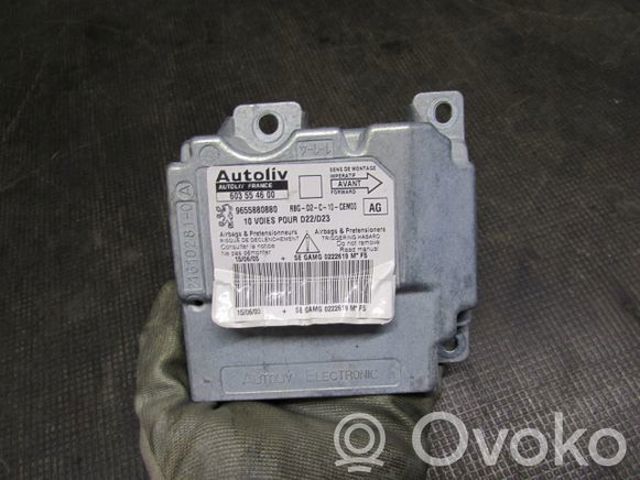 Модуль-процессор управления подушкой безопасности (ЭБУ AIRBAG) 9655880880 PEUGEOT