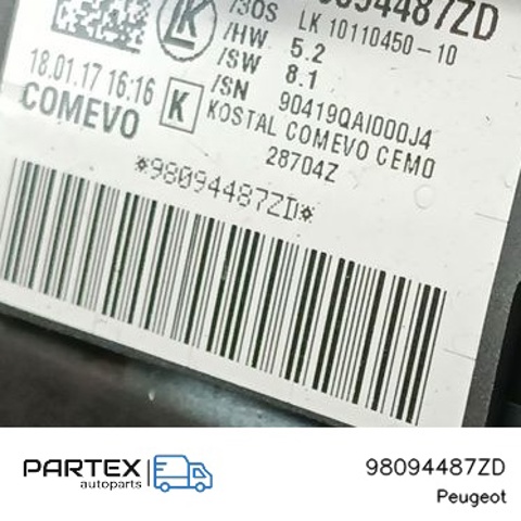PEUGEOT 98094487ZD Переключатель подрулевой правый в наличии Одесса