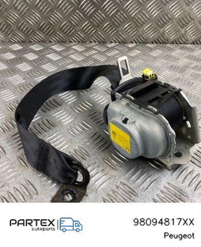 98094817XX PEUGEOT Ремень безопасности задний купить в Тернополь