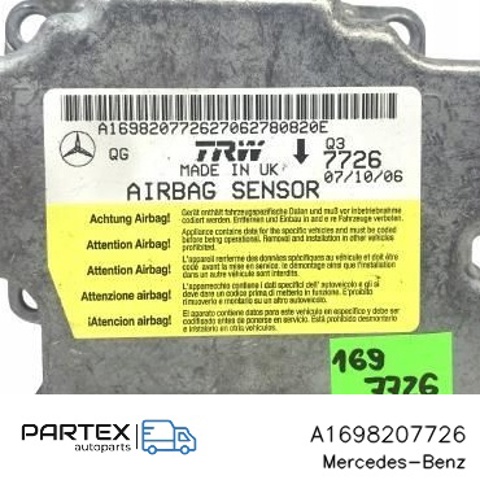 Модуль-процессор управления подушки безопасности A1698207726 MERCEDES
