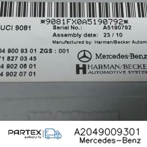 MERCEDES 2049009301 Блок управления мультимедийный в наличии Николаев
