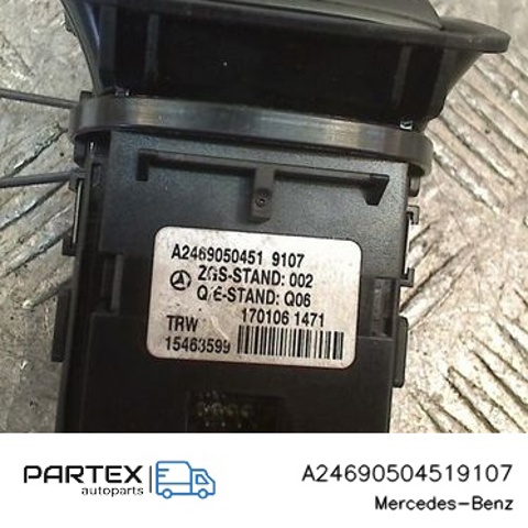 A24690504519107 MERCEDES Клавиша электромеханического стояночного тормоза купить в Ужгород