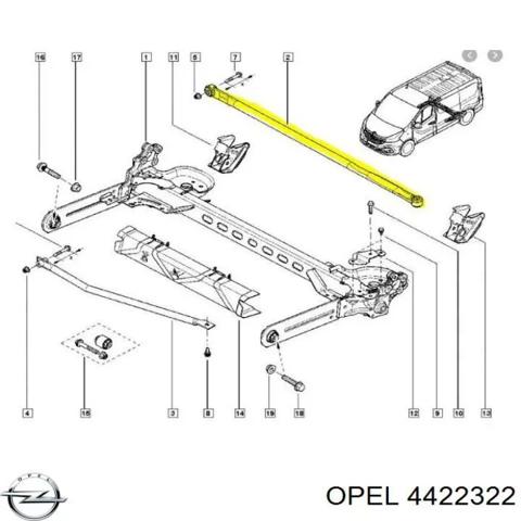 OPEL 4422322 Стабилизатор задний в наличии Полтава