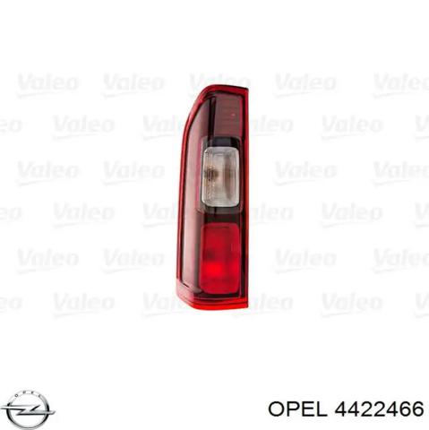 Фонарь задний левый, верхний 4422466 OPEL