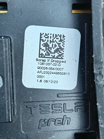 108103702G TESLA Кнопочный блок управления стеклоподъемником передний левый купить в Каменское