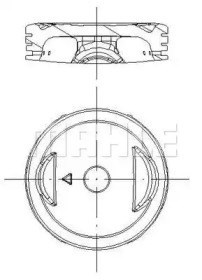Anéis do pistão para 1 cilindro, STD. 01220N0 Mahle Original