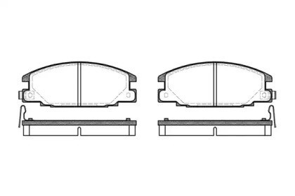 Conjunto de almofadas frontais Opel/Isuzu 023804