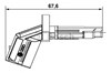 Sensor ABS dianteiro esquerdo 0265007930 BOSCH