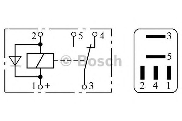 Relê de pisca-pisca 0332207402 Bosch