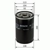 Filtro de óleo 0451103343 BOSCH