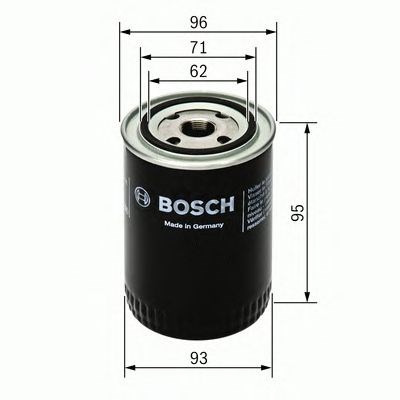 Bosch (lv), p3154 h = 95mm filtro de óleo lada 2101-(grande) volga 3110 fiat ford skoda 0451203154